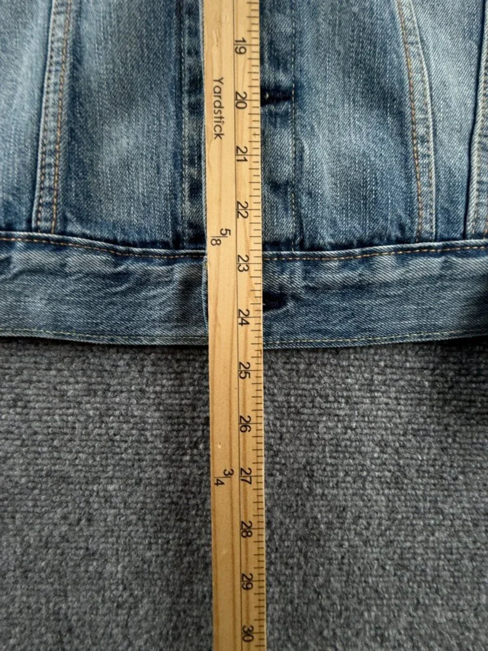 Levis Premium Denim Jacket Small Blue Metal Buttons Type 3 Cotton Lyocell Men